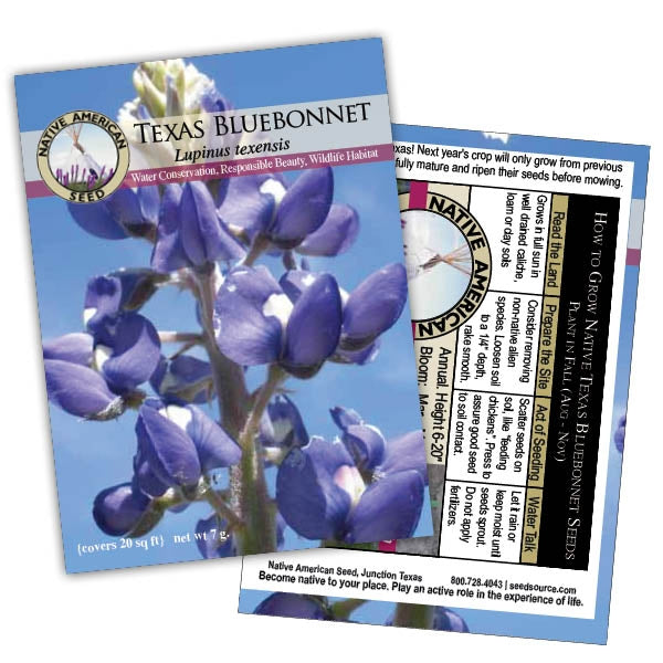 american flower seeds Texas Bluebonnet Seed Mix only $3.99