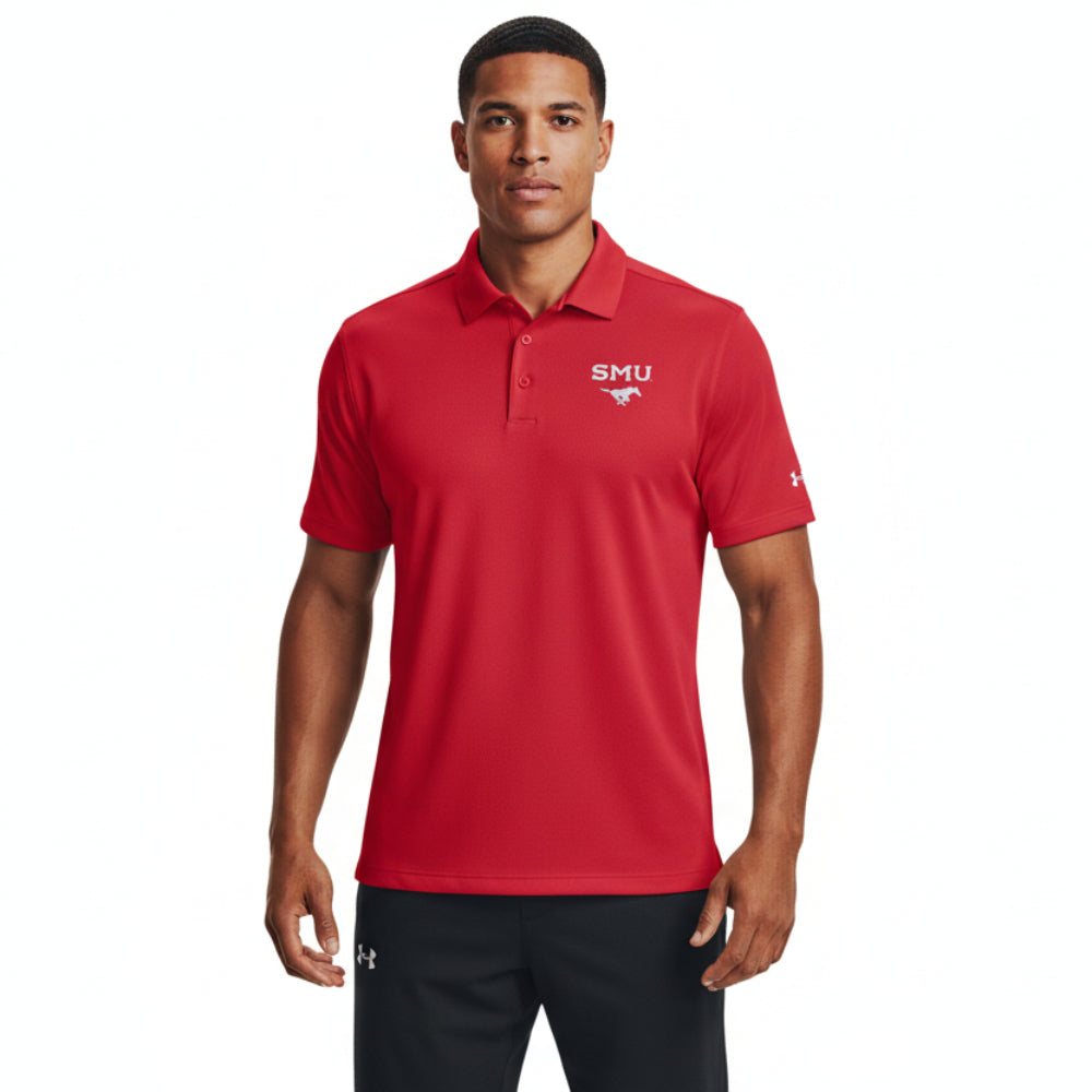 SMU UA Tech Mesh Polo only $65.00 | Red | George W. Bush