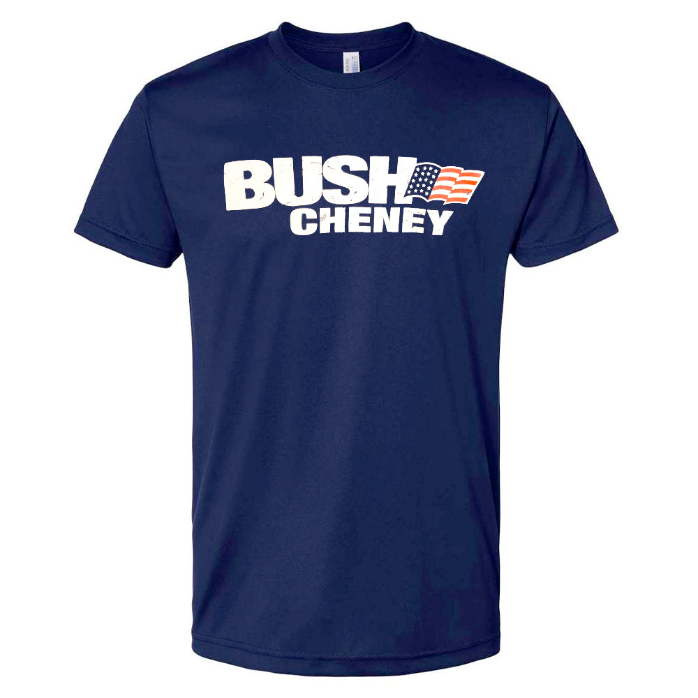 Bush/Cheney T-Shirt only Navy, White | George W. Bush Presidential Center