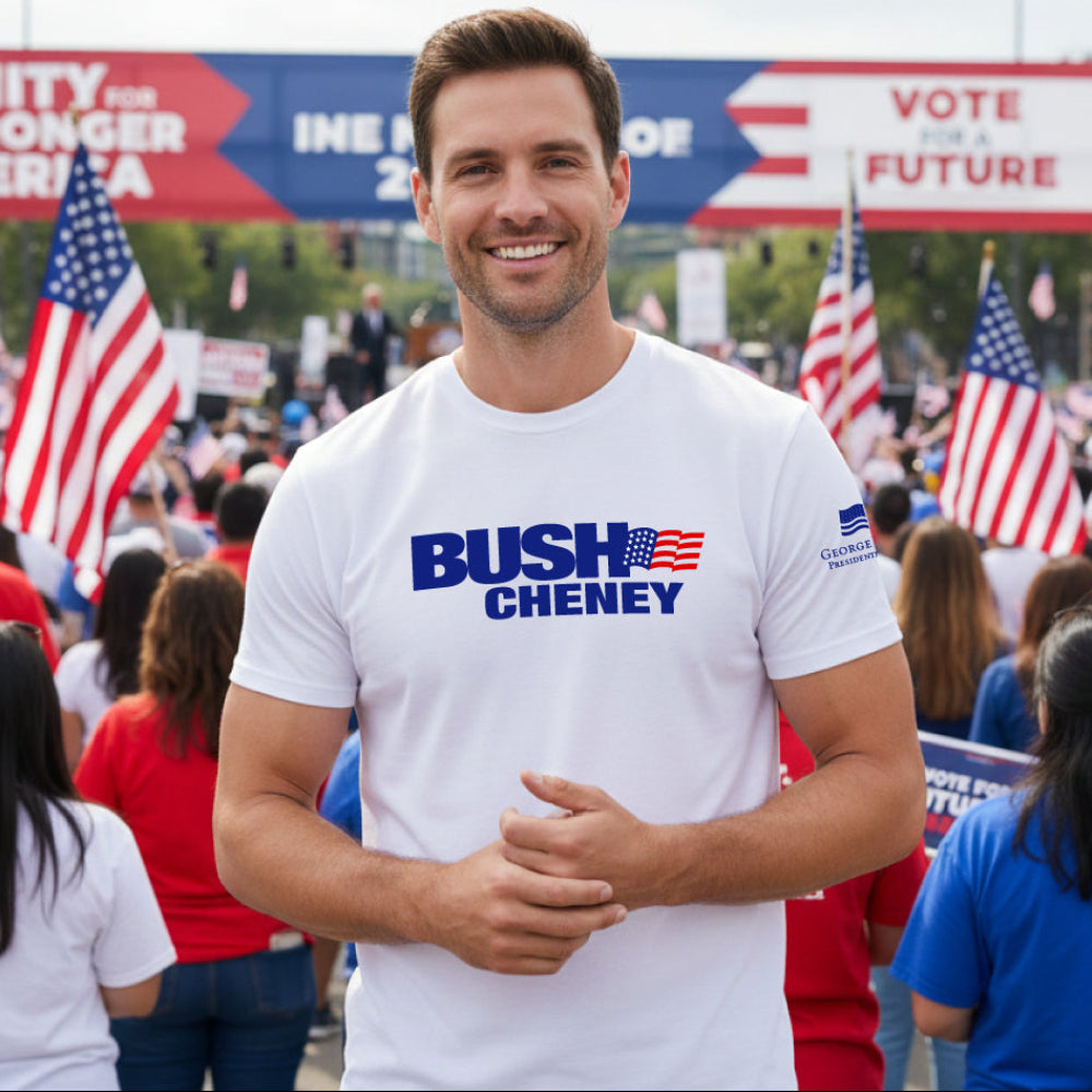 Bush/Cheney T-Shirt only $34.99 | Navy, White | George W. Bush